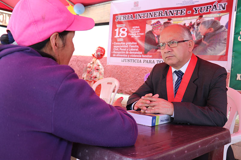 Corongo: feria informativa realizada en Yupán acogió 10 demandas por alimentos