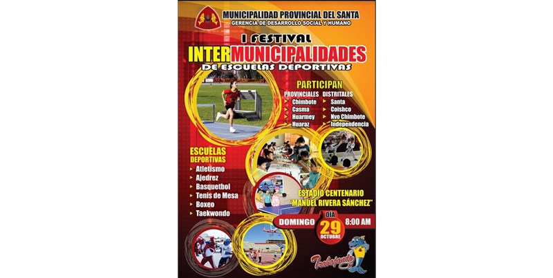 Primer festival intermunicipal de escuelas deportivas organiza Municipalidad Provincial del Santa