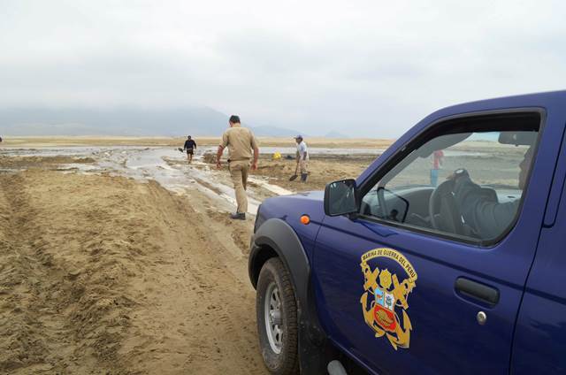 Filtraciones hacen intransitable acceso a playa “El Dorado”