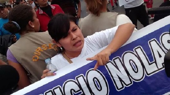 Chimbote: Fiorella Nolasco nuevamente marchó exigiendo justicia