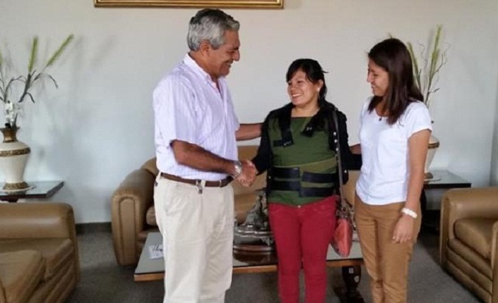 Alcalde de Trujillo, Elidio Espinoza, se reunió  con Fiorela Nolasco