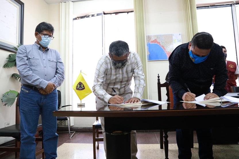 Briceño firmó convenio con Chinecas para empadronar y verificar posesión en 308 hectáreas