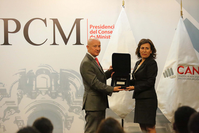 Fiscal Nancy Moreno recibe premio Buenas Prácticas Anticorrupción