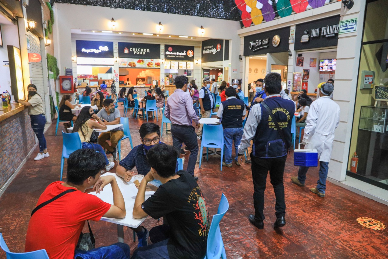 Fiscalía, municipio y Salud verifican cumplimiento del 30% de aforo en restaurantes y afines