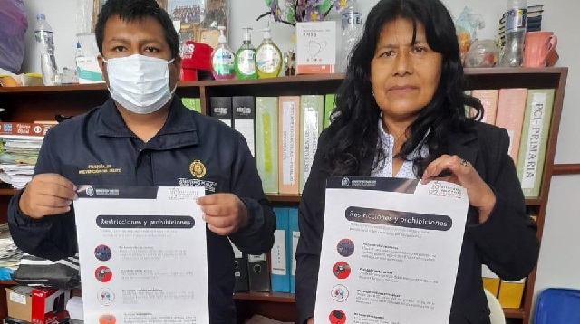 Fiscalía verifica seguridad de locales de votación de la zona rural de Chimbote