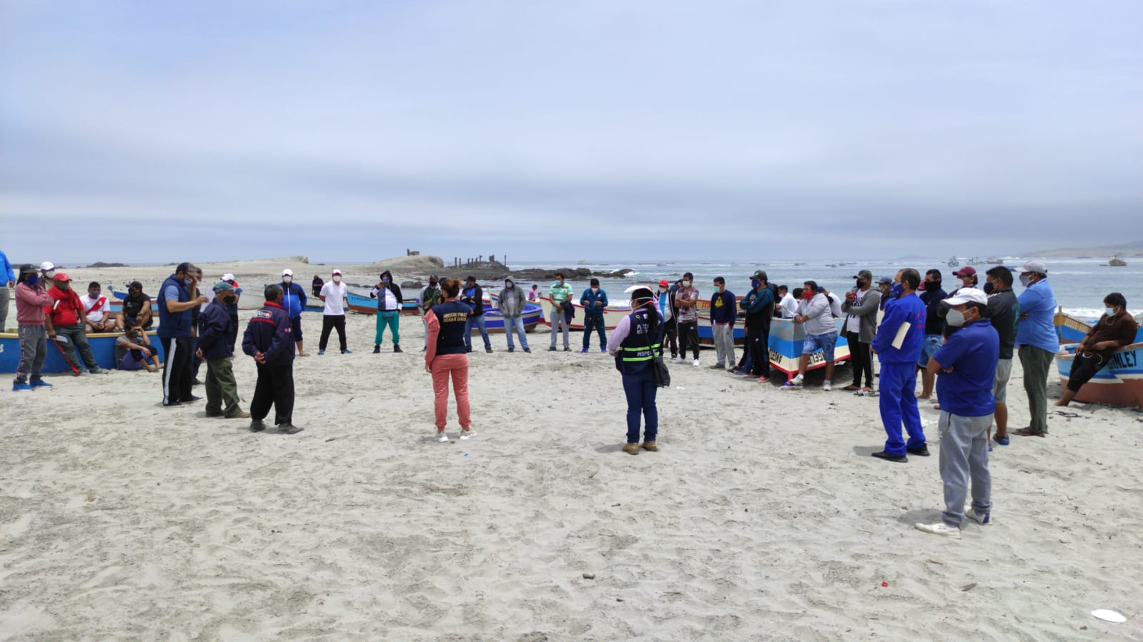 Áncash: fiscalía exhorta a pescadores de “La Gramita” a no realizar pesca irresponsable de moluscos