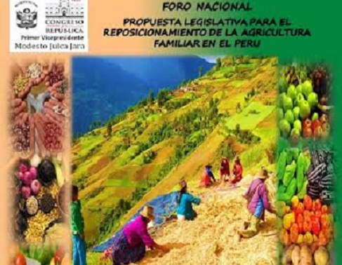 Primer vicepresidente del Congreso organiza I Foro Nacional de Ley de Agricultura Familiar