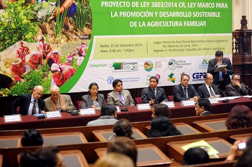 Especialistas apoyan proyecto de ley para desarrollar y fomentar la agricultura familiar