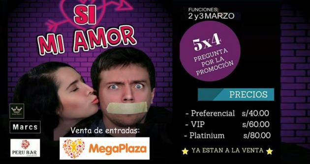 ¡A divertirse con la comedia show "Sí, mi amor” en Chimbote!