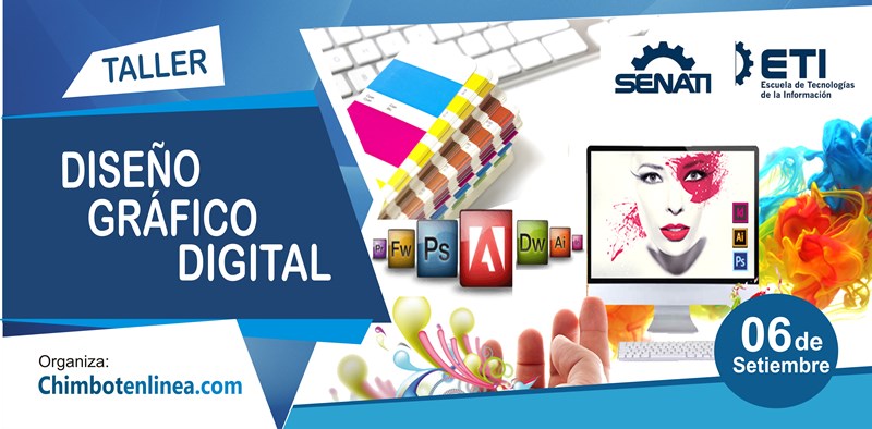 Convocatoria a taller de diseño gráfico digital en Chimbote