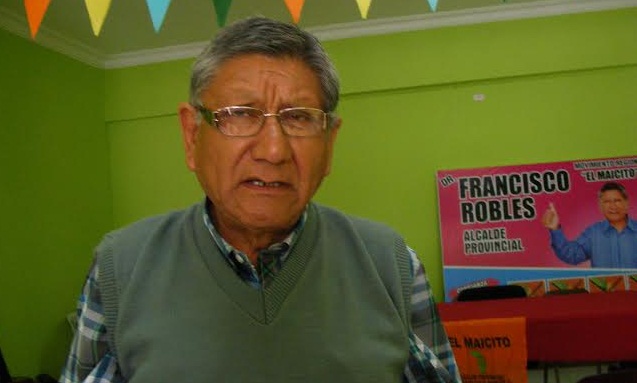 Francisco Robles Capcha: “Ahora que soy candidato se presentan atentados en mi contra”