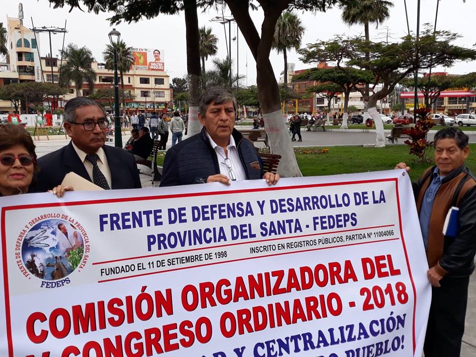 Chimbote: Frente de Defensa mantiene firme posición contra la corrupción 