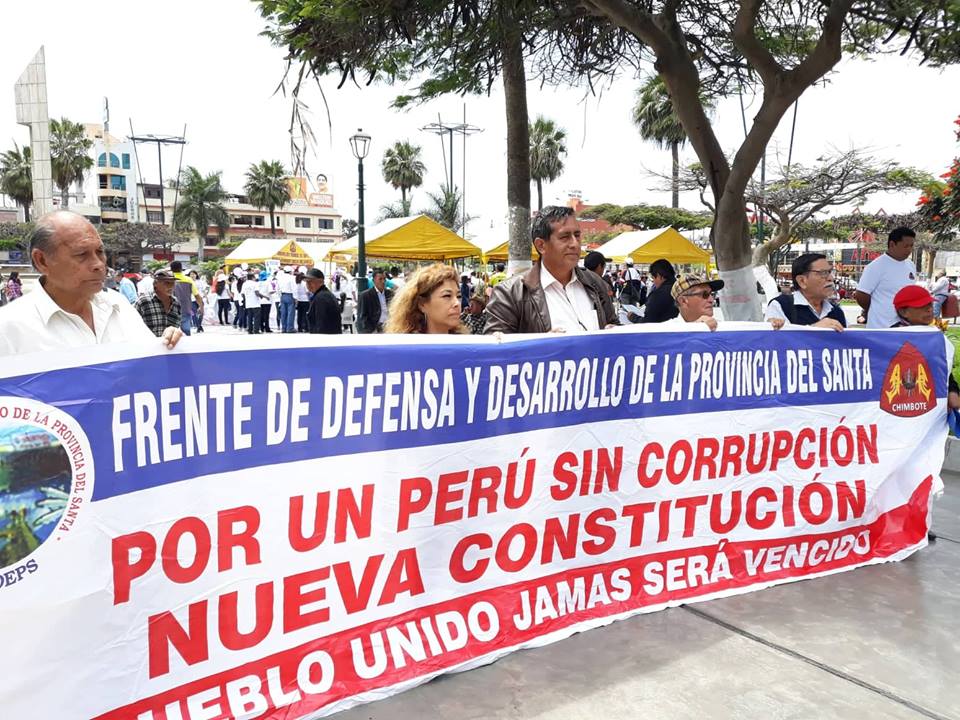 Frente de Defensa y Desarrollo del Santa marchará en contra de la “Ley Fujimori”