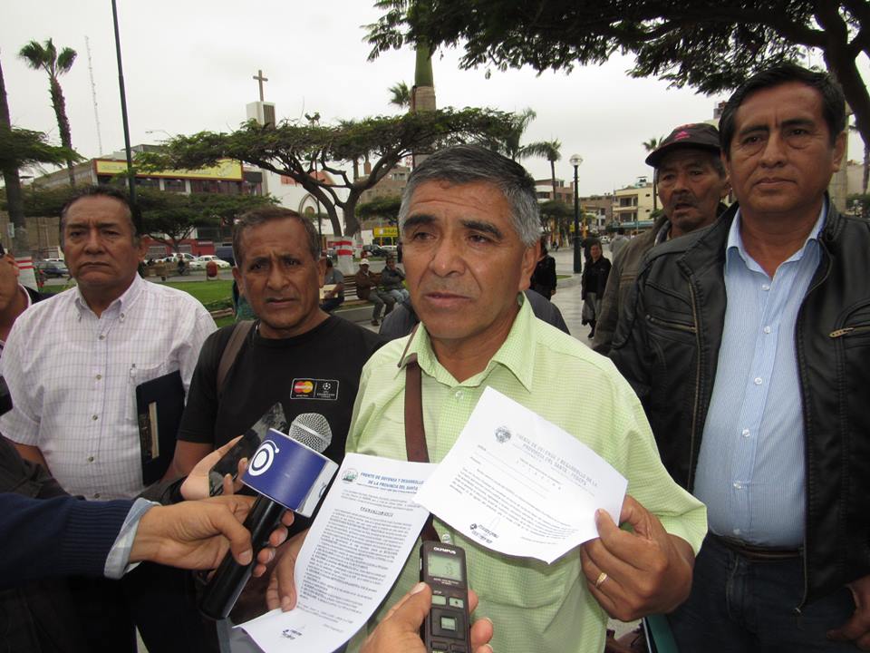 Frente de Defensa del Santa alista paro provincial para exigir atención del Gobierno Central 