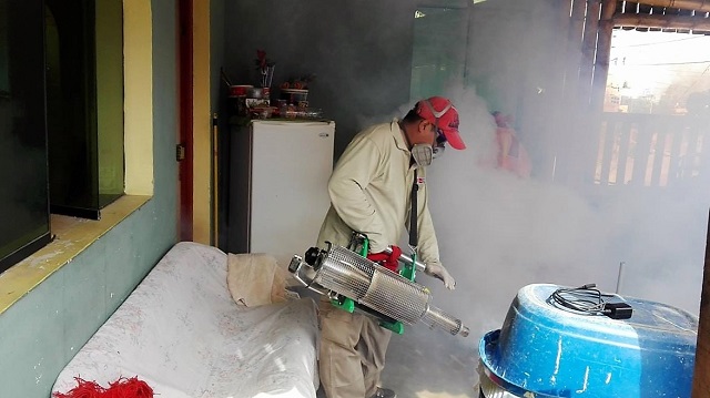 Fumigan 1,400 casas por día para acabar con zancudo transmisor del dengue en Coishco, zona endémica
