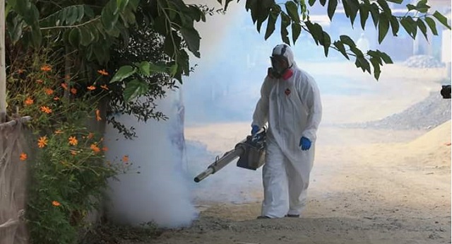 Desinfectan pueblo donde apareció el caso cero del Covid 19 en Nuevo Chimbote (Áncash)