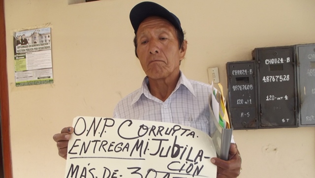  Anciano denuncia que ONP no reconoce sus 30 años de aportaciones