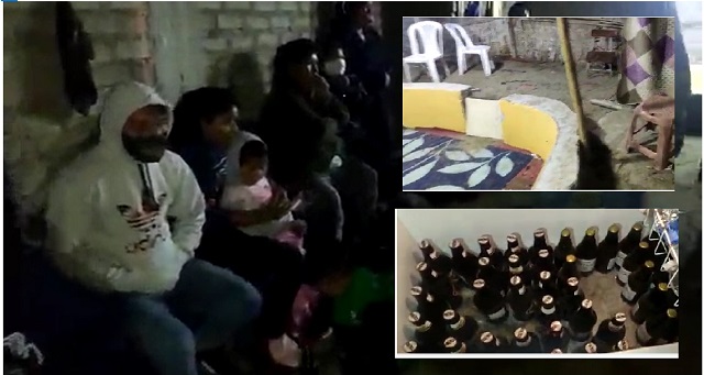 Intervienen a más de 20 personas en gallera de Nuevo Chimbote tomando y en toque de queda (VIDEO)