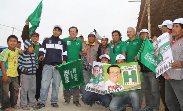 Más de 120 bases instaló Partido Humanista Peruano en Nuevo Chimbote