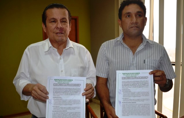 Municipalidad de Nuevo Chimbote inicia firma de convenios con gremios de construcción civil