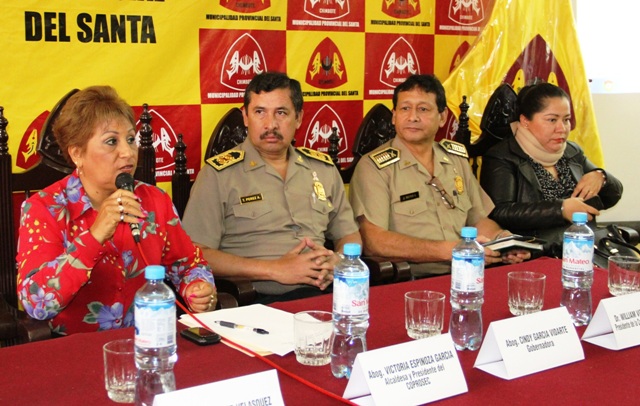 Jefe de la Región Policial Áncash promete enfrentar la delincuencia en reunión del Coprosec