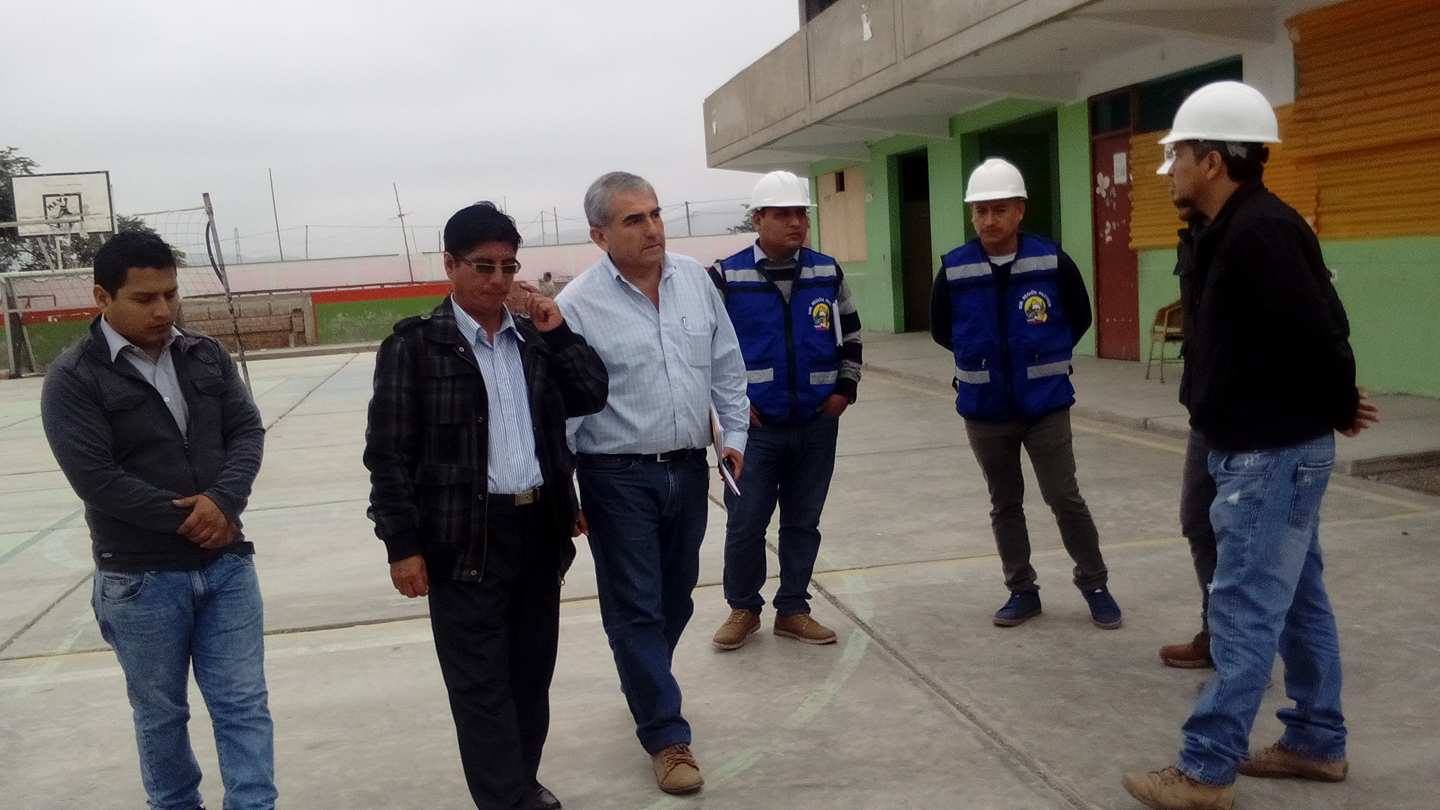 Gobierno Regional de Áncash reinició obras de dos colegios en Nepeña y San Jacinto