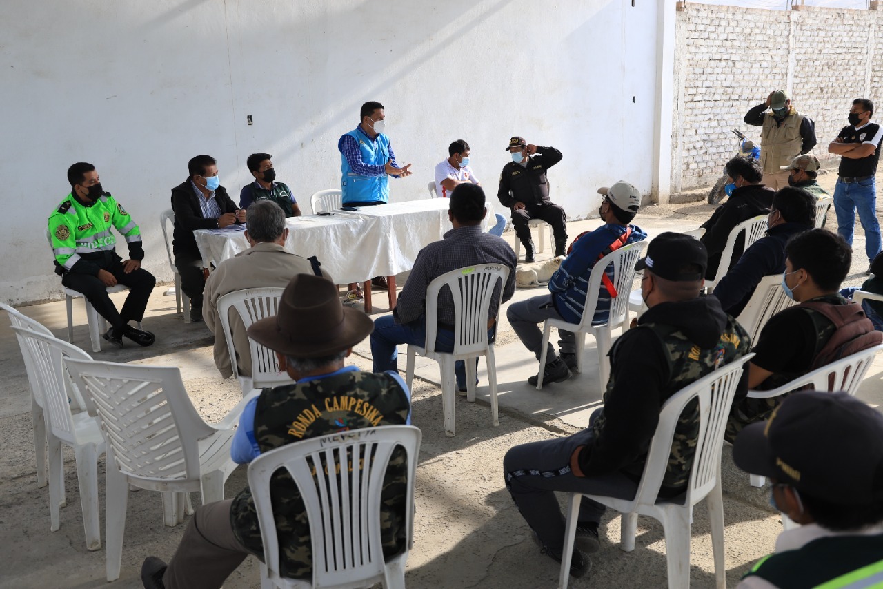 Briceño se reunió con representantes de rondas campesinas y articular acciones ante la falta de seguridad