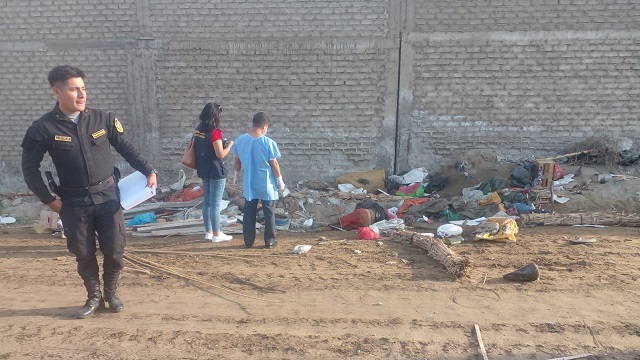 Hallan cuerpo sin vida de indigente en el sector 27 de Octubre en Chimbote