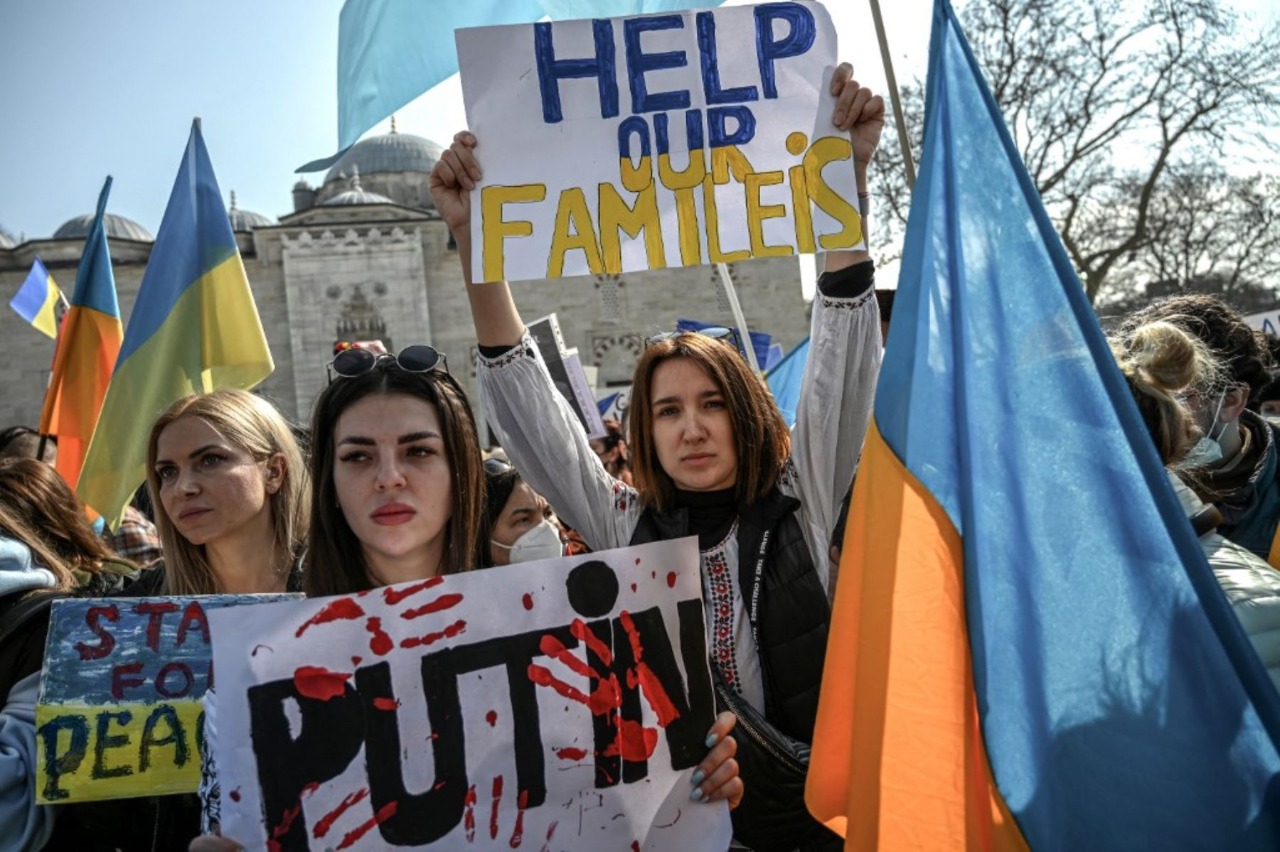 Solidaridad con Ucrania en las calles de todo el mundo