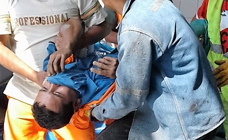 Obrero sufre grave accidente en el Camal Municipal de Chimbote