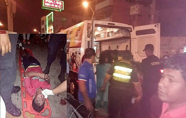 Lustrador de calzados quedó inconsciente tras ser agredido en el centro de Chimbote