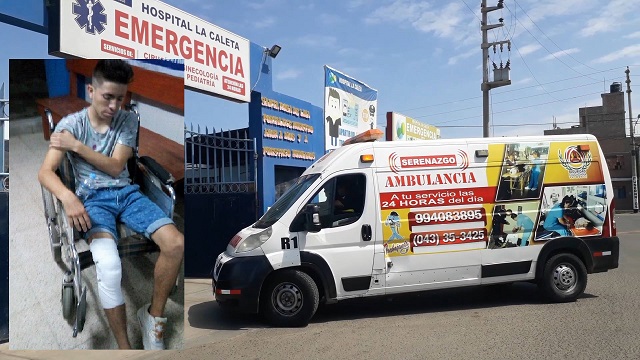 Ladrones balean a joven porque no se dejó robar en “Miraflores Bajo” en Chimbote