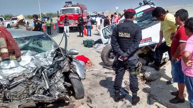 Heridos de accidente en Panamericana Norte son derivados a Lima por delicado estado de salud