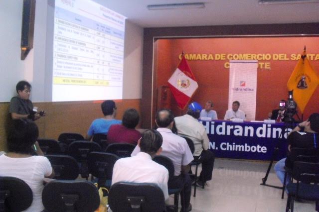 Hidrandina presentó informe de gestión 2015 y proyectos para 2016 en Chimbote