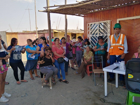 Nuevo Chimbote: Hidrandina capacita a pobladores de AA.HH.  en proceso de electrificación