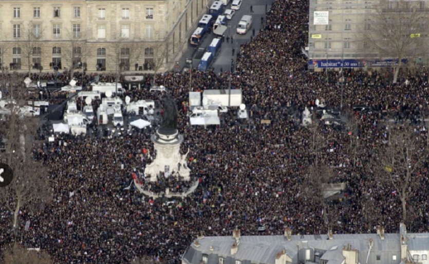   Histórico homenaje de la prensa mundial a "París, capital de la libertad"  