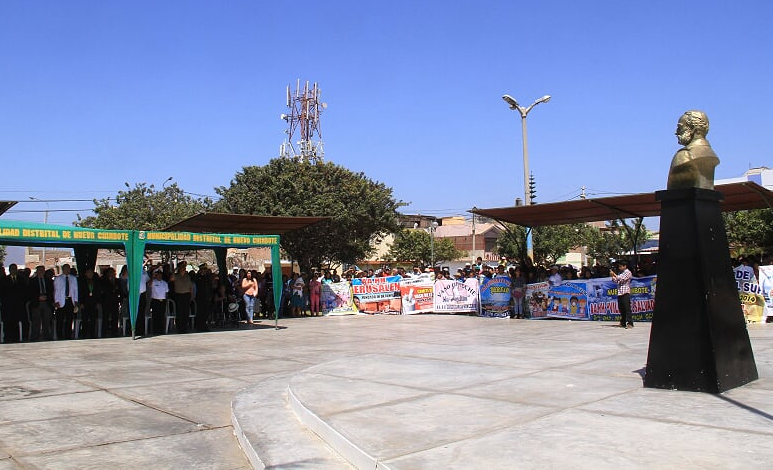 Autoridades realizaron homenaje a Miguel Grau en Nuevo Chimbote