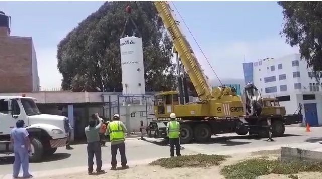Hospital La Caleta de Chimbote ya cuenta con isotanque de oxígeno líquido de 18 toneladas