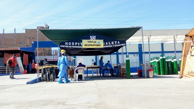Área de triaje diferenciado del Hospital La Caleta realizó más de 2 mil atenciones en Chimbote