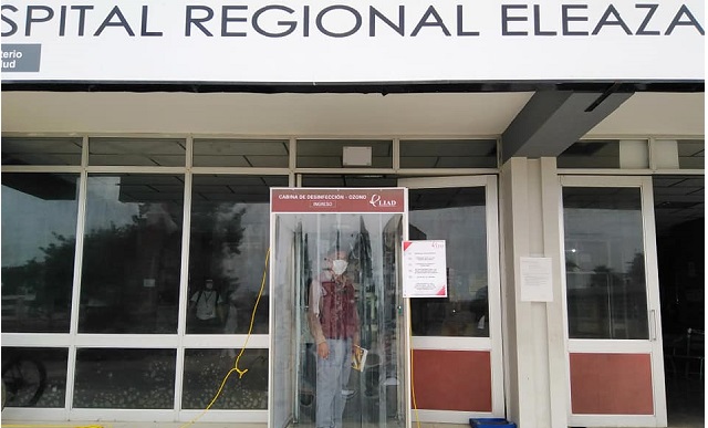 Hospital de Nuevo Chimbote instala cabinas de desinfección con ozono y paciente de 86 vence al covid-19