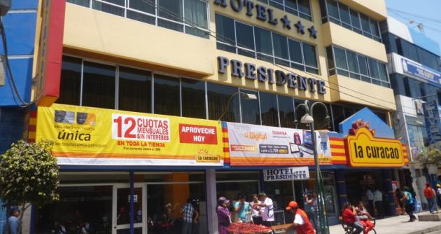 Colombiano fue detenido por pretender robar una laptop de tienda comercial en Chimbote