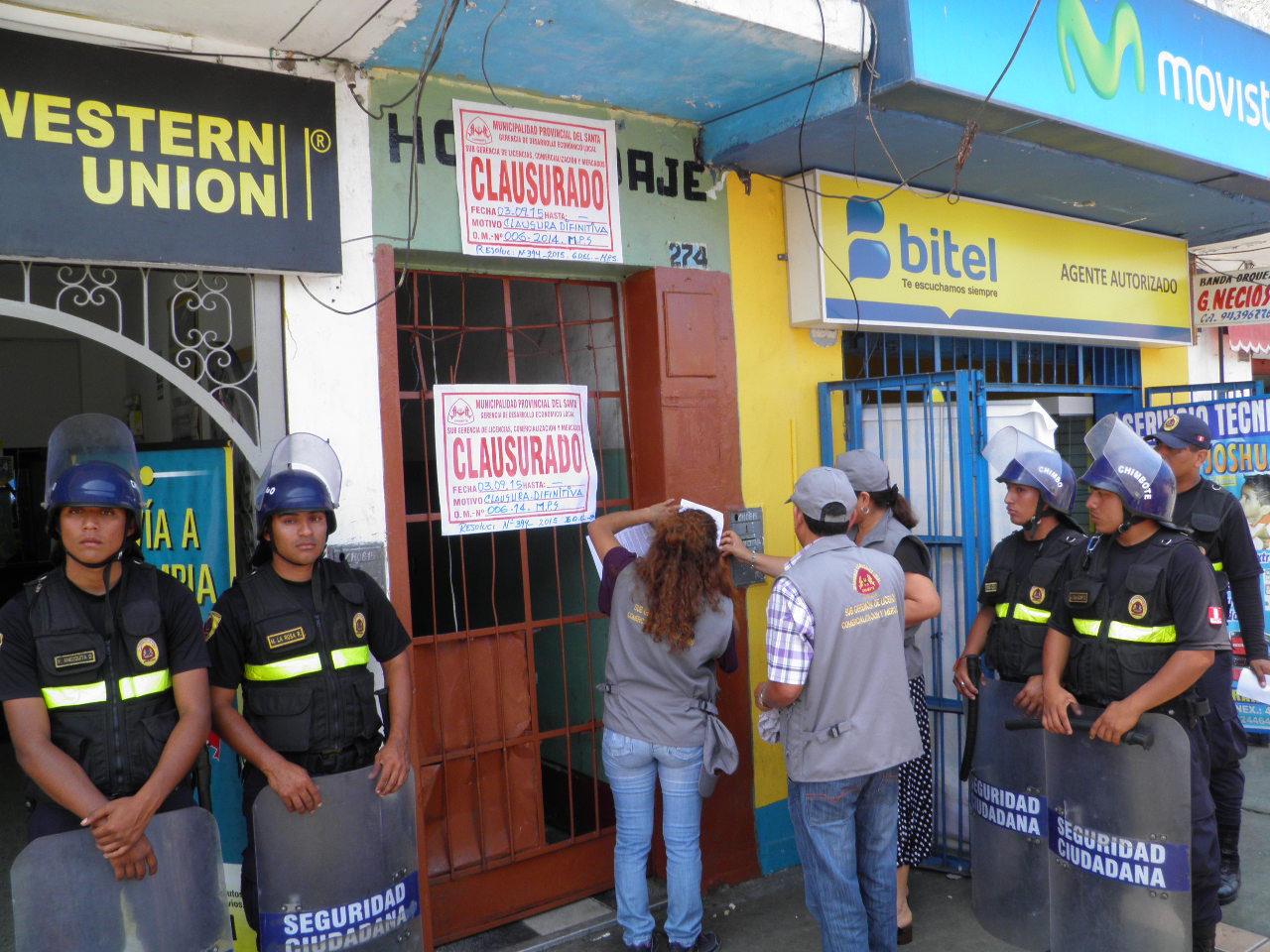Chimbote: Clausuran hostal Huáscar por falta de seguridad en su infraestructura