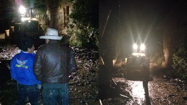 Áncash: Huaico arrasó un puente y afectó 20 viviendas y 150 metros de carretera en la provincia de Pomabamba