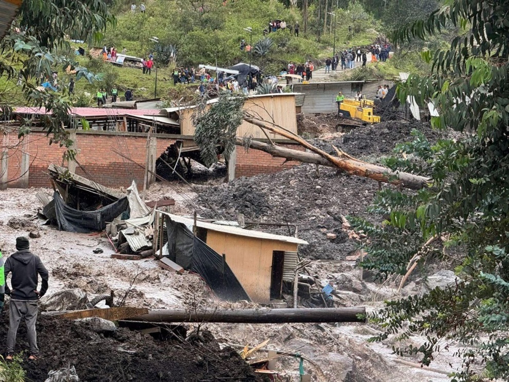 Áncash: pobladores de San Marcos en riesgo por intensas lluvias que provocaron huaico y desborde del río
