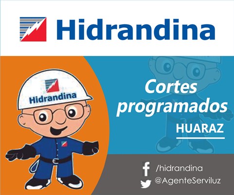 Hidrandina programó corte de luz en Pamparomás para el 11 de noviembre  
