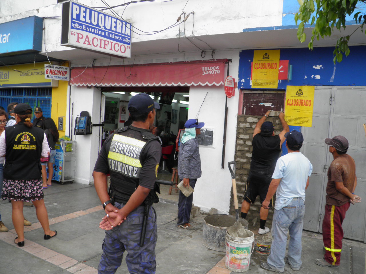 Chimbote: hostal El Huáscar donde se ejercía la prostitución fue tapiado por la MPS