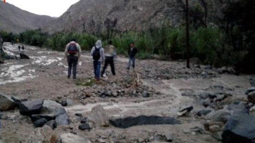Lluvias torrenciales en Pariacoto causaron huayco que destruyó tramo de la carretera Casma-Huaraz 