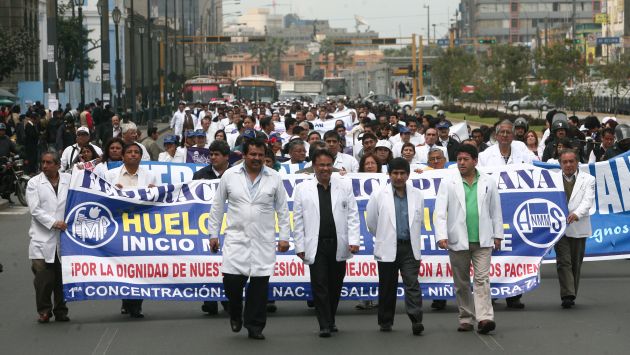 Médicos del Ministerio de Salud realizarán paro nacional este jueves 25 de octubre