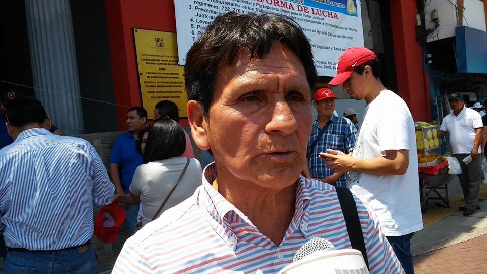 Dirigente de trabajadores judiciales de Chimbote califica de "limosna" bono de 3 mil soles