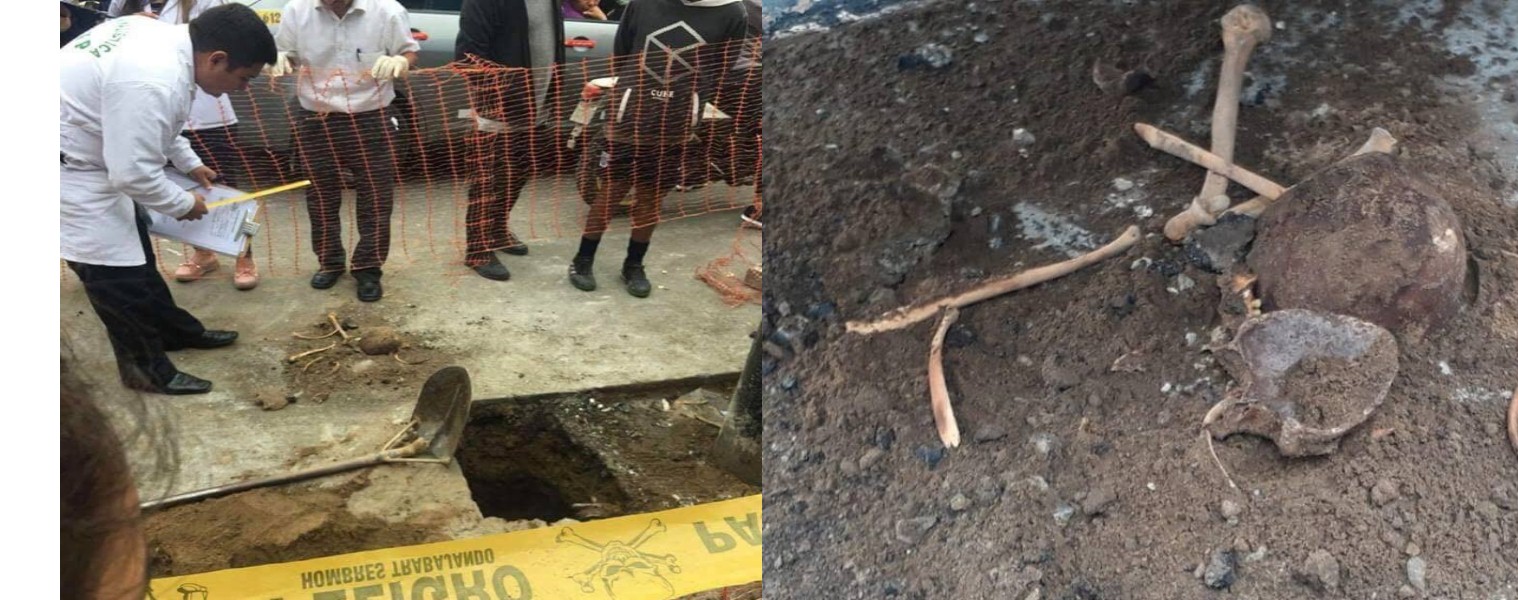 Chimbote: Hallan restos óseos en obra de mejoramiento de alumbrado entre Gálvez y Ugarte